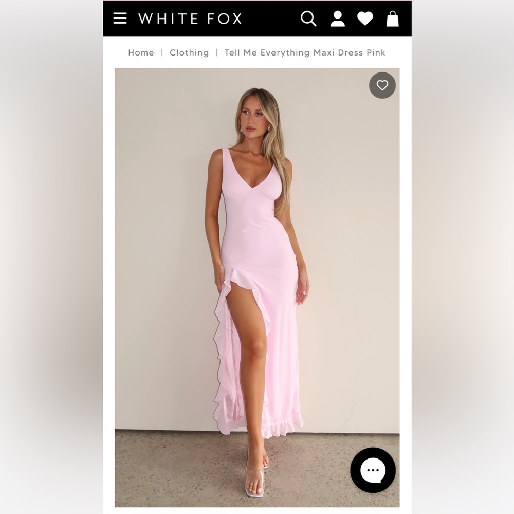 White Fox Tell Me Everything Pink Dress